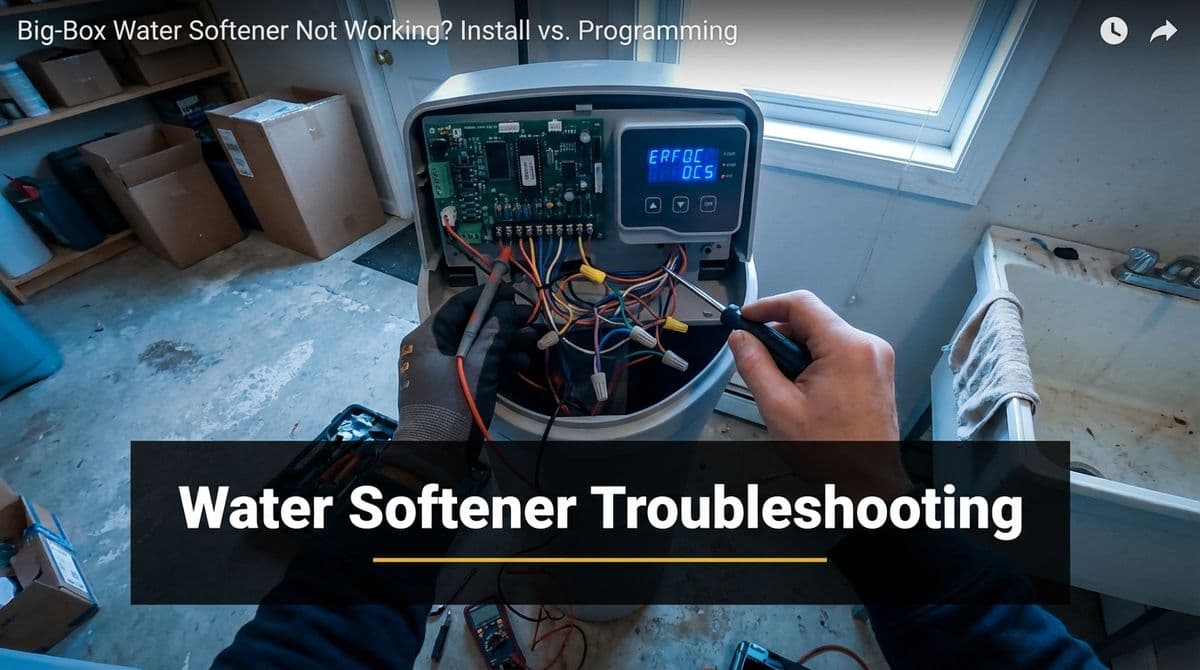 Big-Box Water Softener Not Working? Install vs. Programming image